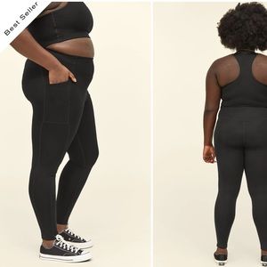 Girlfriend Collective High Rise Pocket Legging Black XL